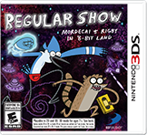 Regular Show: Mordecai & Rigby in 8-Bit Land box art for Nintendo 3DS